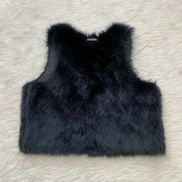 IKKS Reversible Vest Faux Fur Girl's Size 12 - Picture 4 of 8